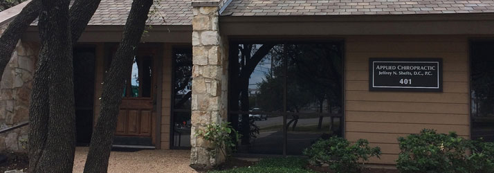Chiropractic Austin TX Front of Office